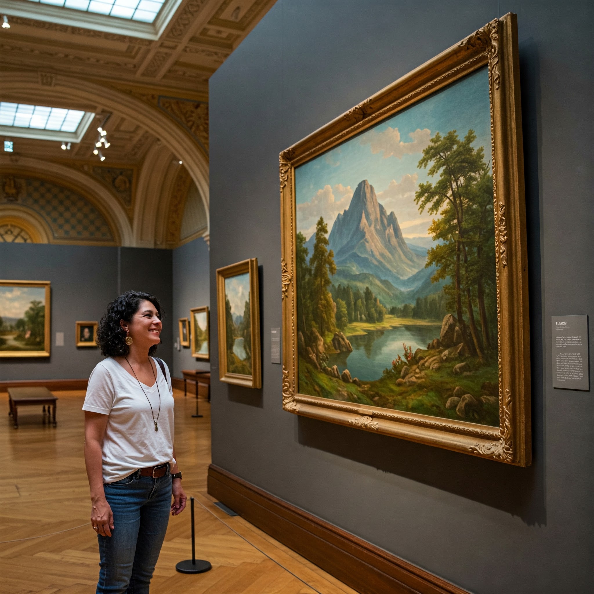 미술사 영향을 받은 현대적 스타일의 추상적 작품, 다양한 색채와 형태로 표현된 이미지.